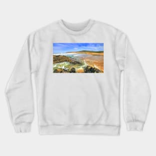 golden sand. praia do guincho Crewneck Sweatshirt